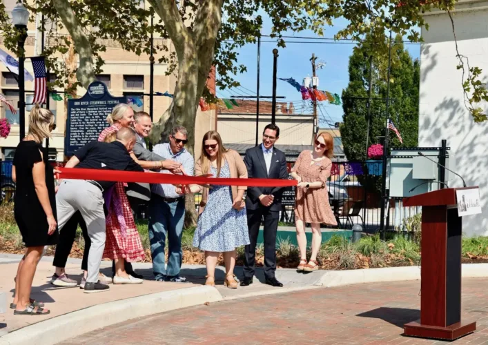 Picture This: Ribbon-cutting on the river